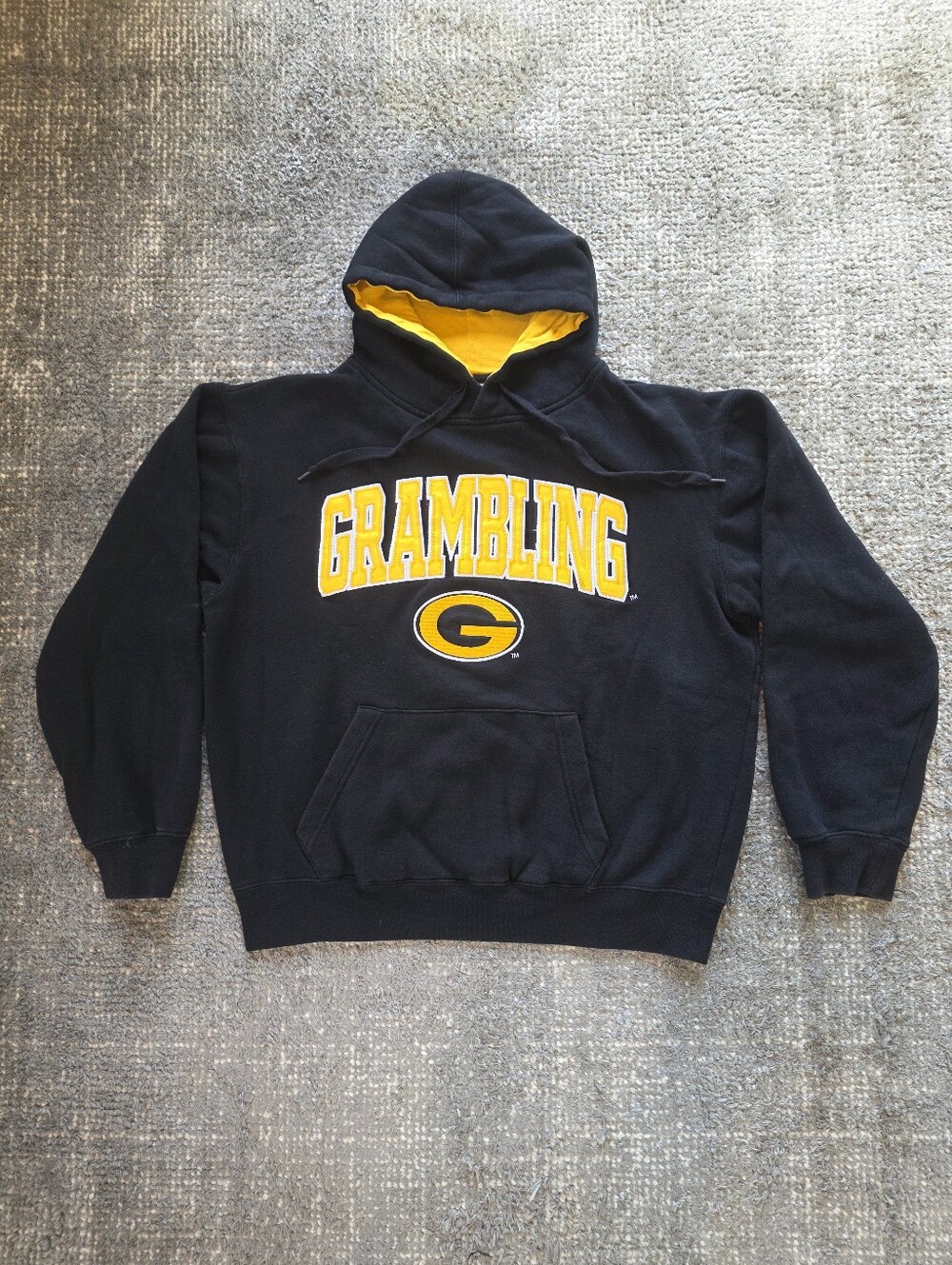 Vintage Grambling State Tigers Hoodie Stadium Athletics HBCU Black Gold